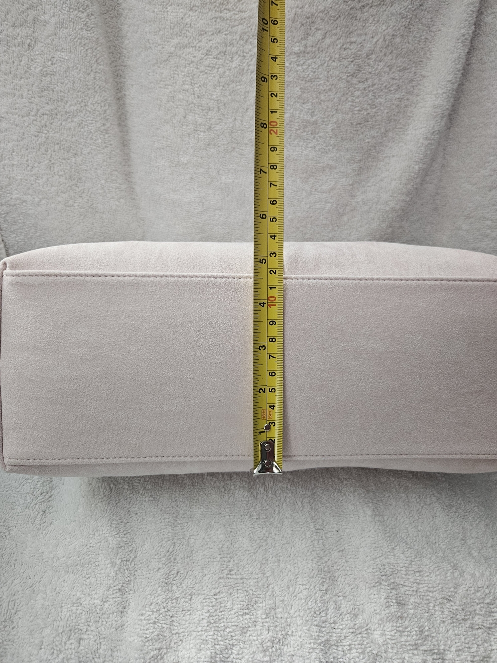 A New Day Suede Kiss Lock Clutch Bag Light Pink Blush Evening Purse NWT - Picture 9 of 11